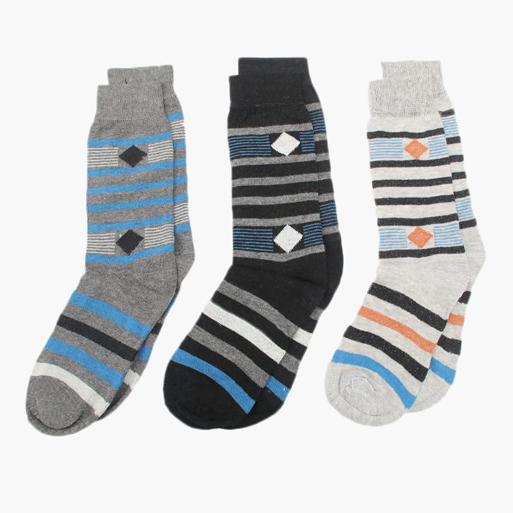 Boys Socks Pack Of 3 - Multi Color, Boys Socks, Chase Value, Chase Value