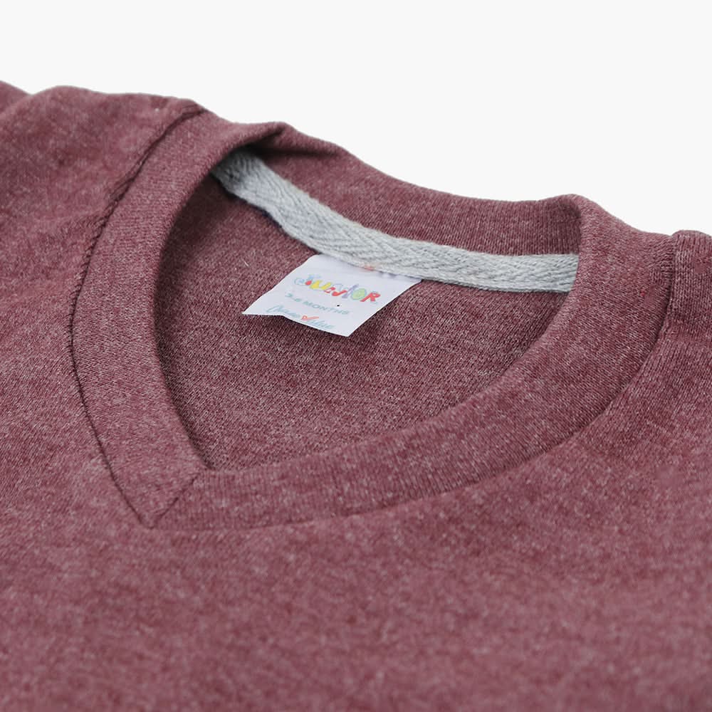 Newborn Boys V-Neck Sando - Light Maroon, Newborn Boys Winterwear, Chase Value, Chase Value