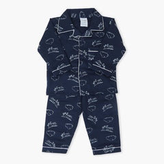 Newborn Boys Night Suit - Navy Blue