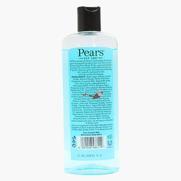 Pears Shower Gel Mint, 250ml, Body Wash, Pears, Chase Value