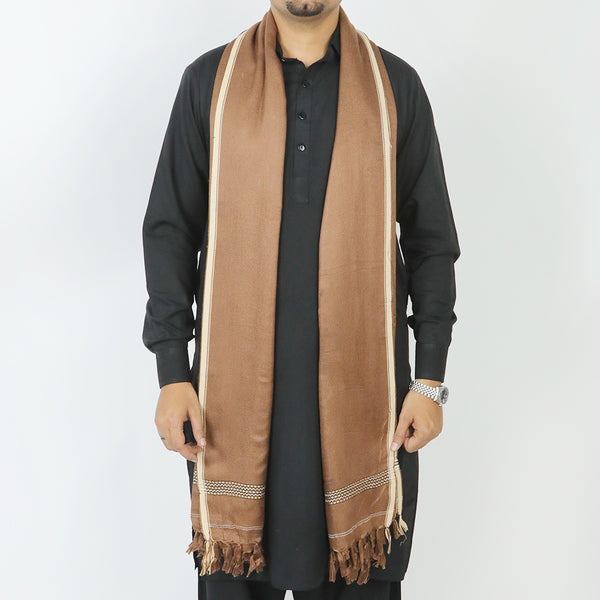 Men’s Winter Shawl - Brown, Men's Shawls & Mufflers, Chase Value, Chase Value