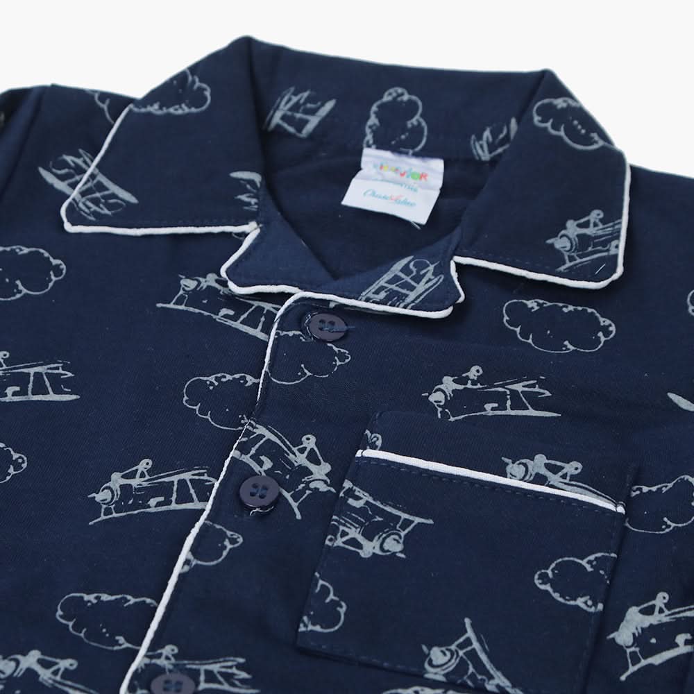 Newborn Boys Night Suit - Navy Blue, Newborn Boys Sets & Suits, Chase Value, Chase Value