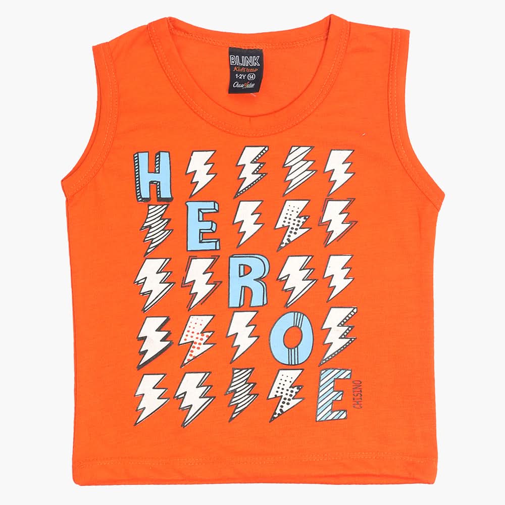 Boys Sando - Orange, Boys T-Shirts, Chase Value, Chase Value