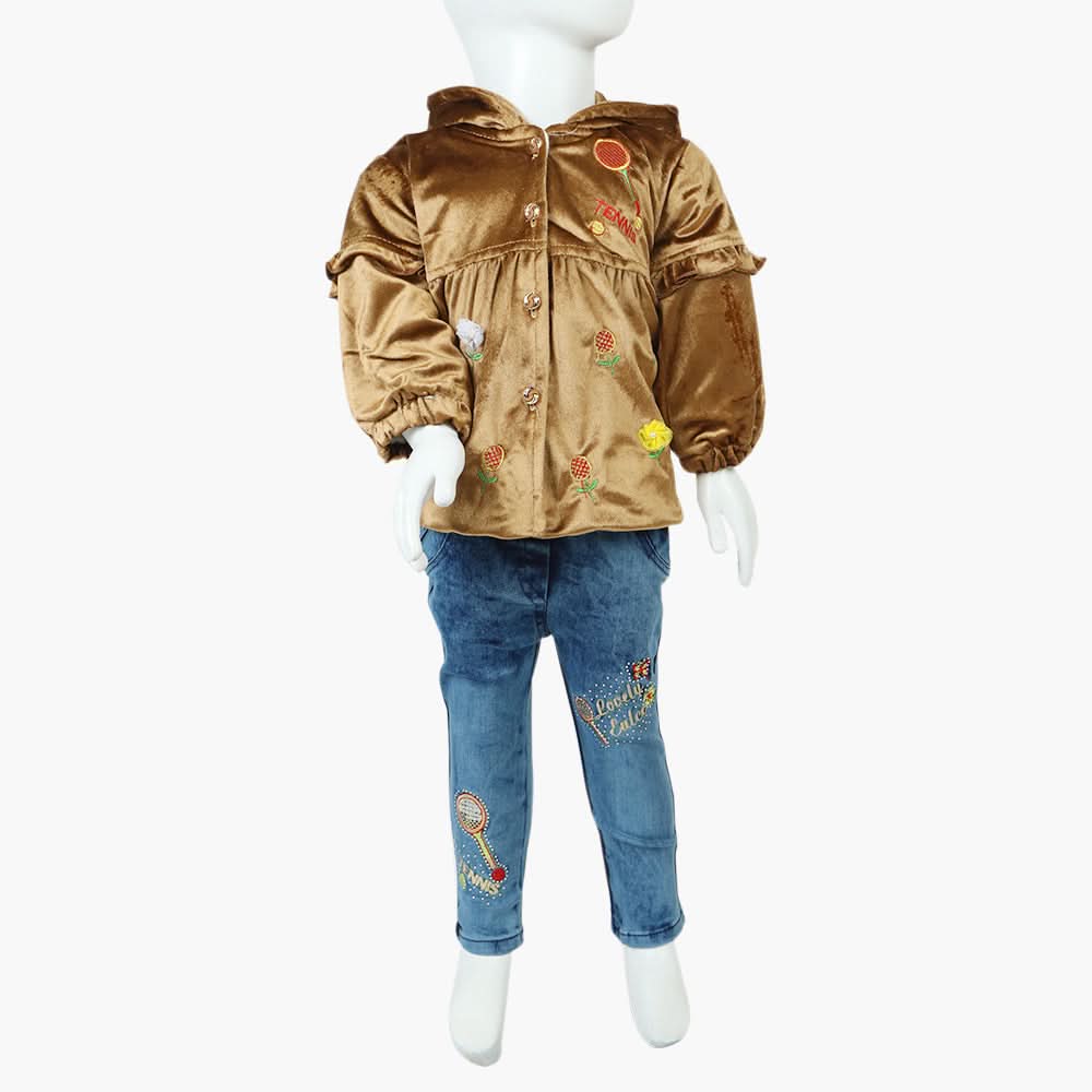 Girls Pant Suit - Brown, Girls Suits, Chase Value, Chase Value