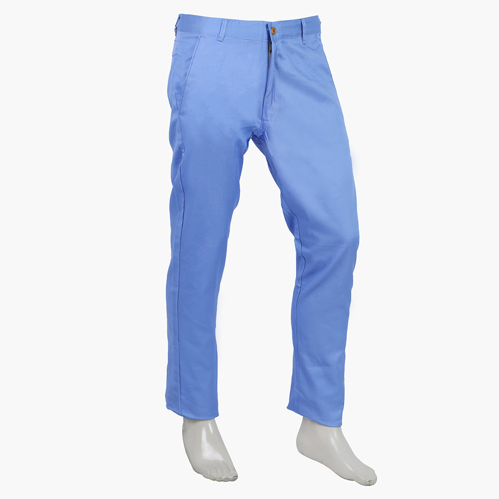 Men's Cotton Pant - Sky Blue, Men's Formal Pants, Chase Value, Chase Value