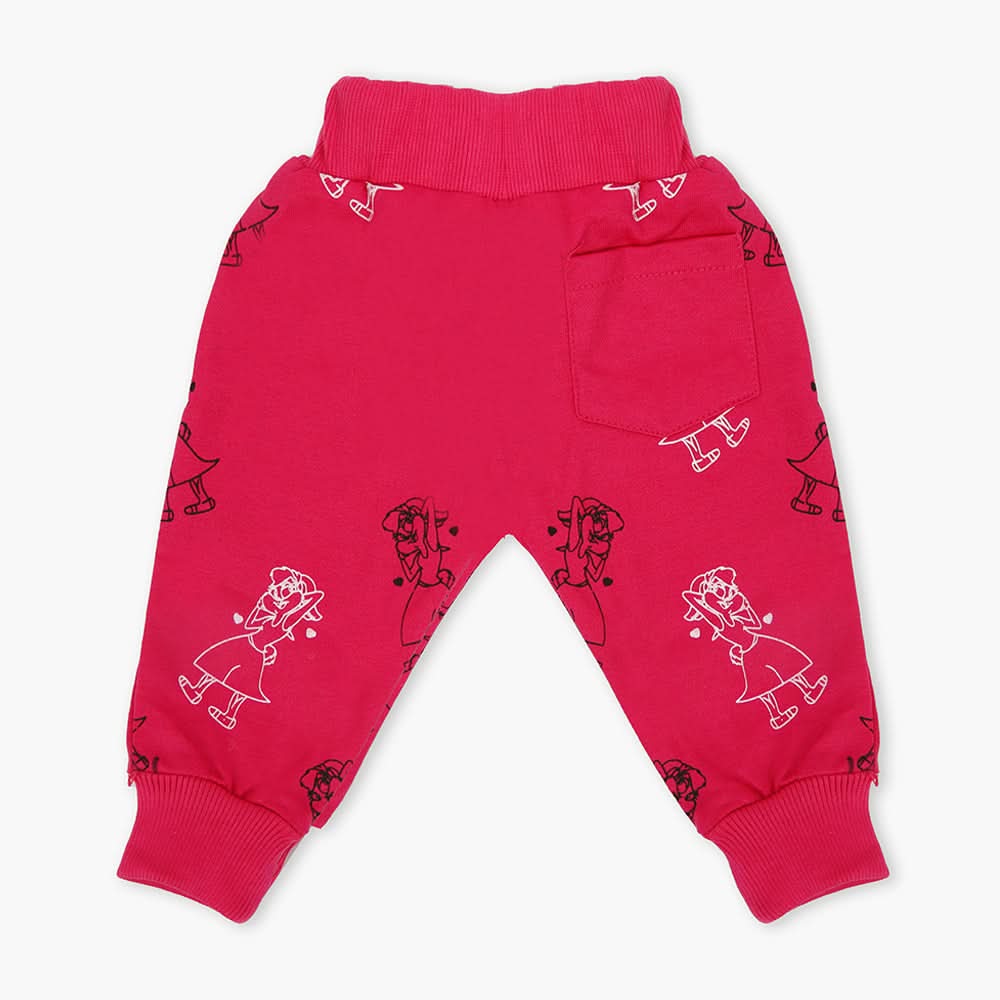 Newborn Girls Trouser - Dark Pink, Newborn Girls Shorts Skirts & Pants, Chase Value, Chase Value