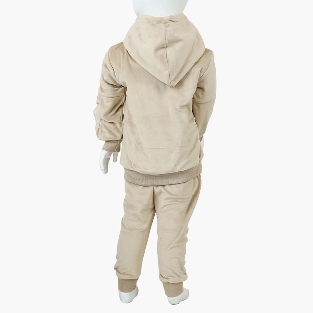 Girls Velour Tracksuit - Light Grey, Girls Suits, Chase Value, Chase Value