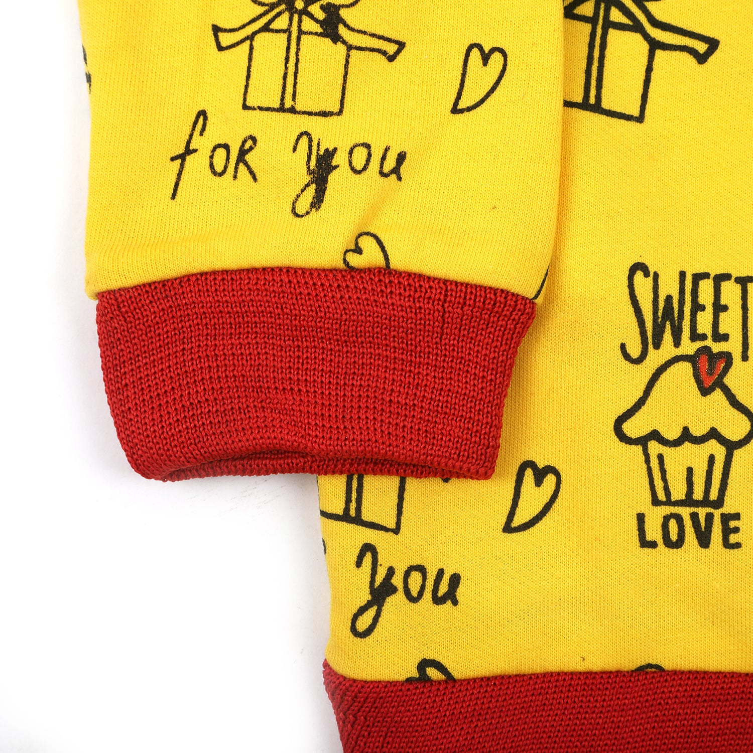 Girls Full Sleeves Hoodie T-Shirt - Yellow, Girls Hoodies & Sweat Shirts, Chase Value, Chase Value