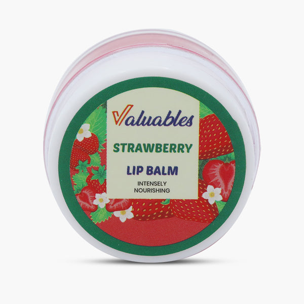 Valuables Strawberry Intensely Nourishing Lip Balm - 10g, Creams & Lotions, Chase Value, Chase Value