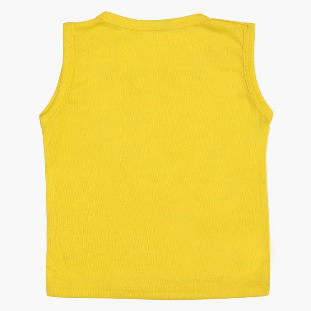 Boys Sando T-Shirt - Yellow, Boys T-Shirts, Chase Value, Chase Value