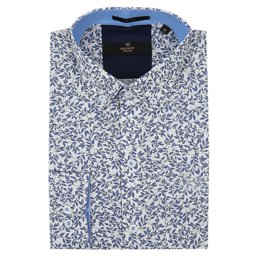 Eminent Men's Saturday Printed Shirt - Blue