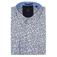 Eminent Men's Saturday Printed Shirt - Blue