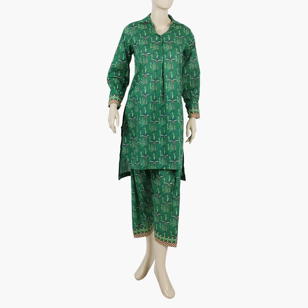 Teens Printed Shalwar Suit - Green, Girls Shalwar Kameez, Chase Value, Chase Value