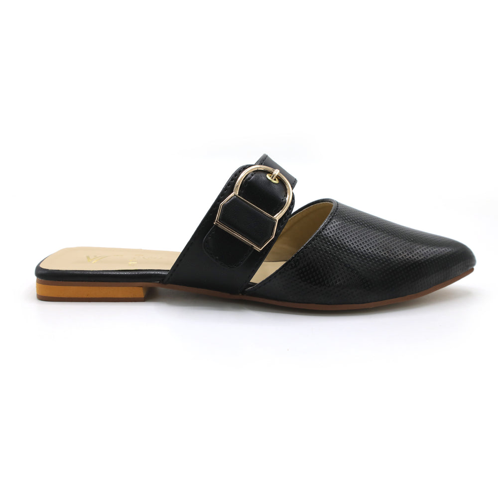 Women's Backless Pump - Black, Women Backless Pumps, Chase Value, Chase Value