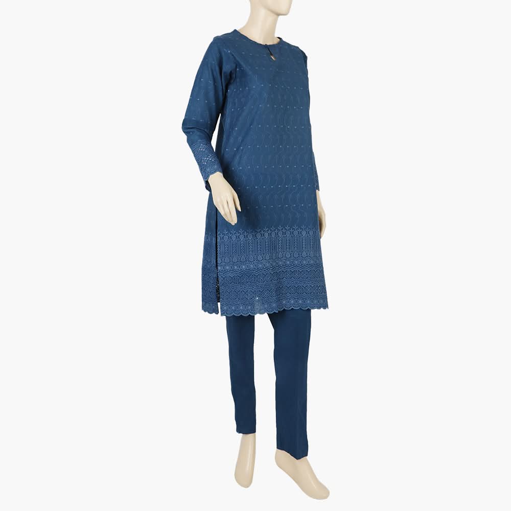 Women's Plain Shalwar Suit - Dark Blue, Women Shalwar Suits, Chase Value, Chase Value