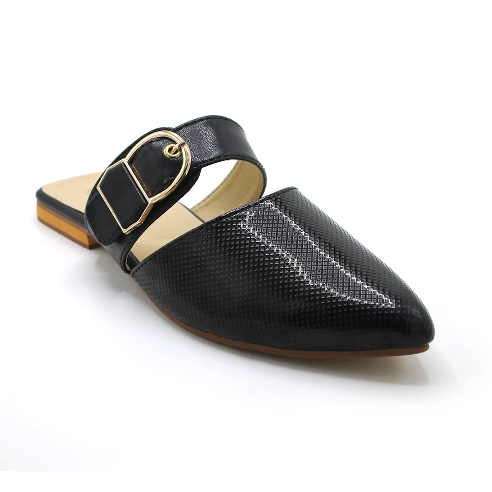 Women's Backless Pump - Black, Women Backless Pumps, Chase Value, Chase Value