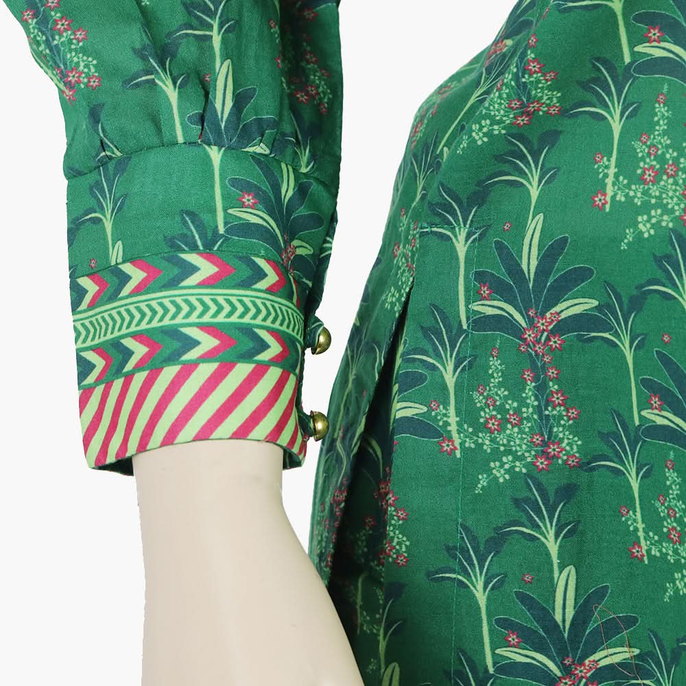 Teens Printed Shalwar Suit - Green, Girls Shalwar Kameez, Chase Value, Chase Value