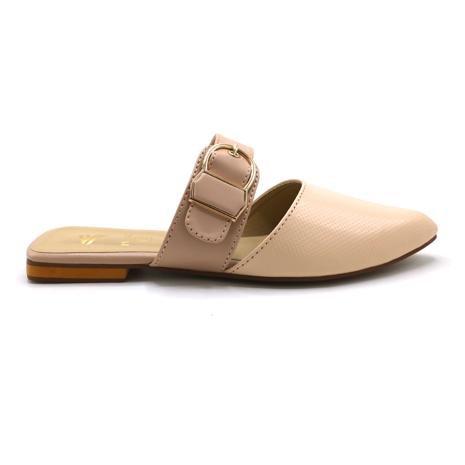 Women's Backless Pump - Peach, Women Backless Pumps, Chase Value, Chase Value