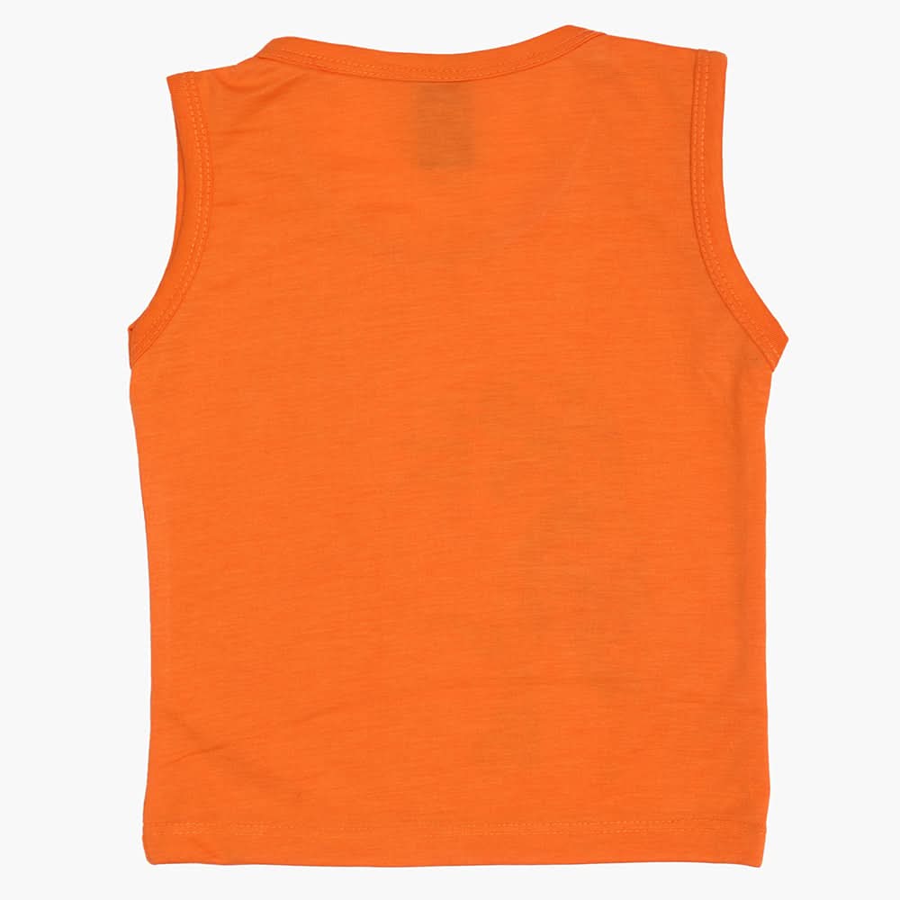 Boys Sando T-Shirt - Orange, Boys T-Shirts, Chase Value, Chase Value
