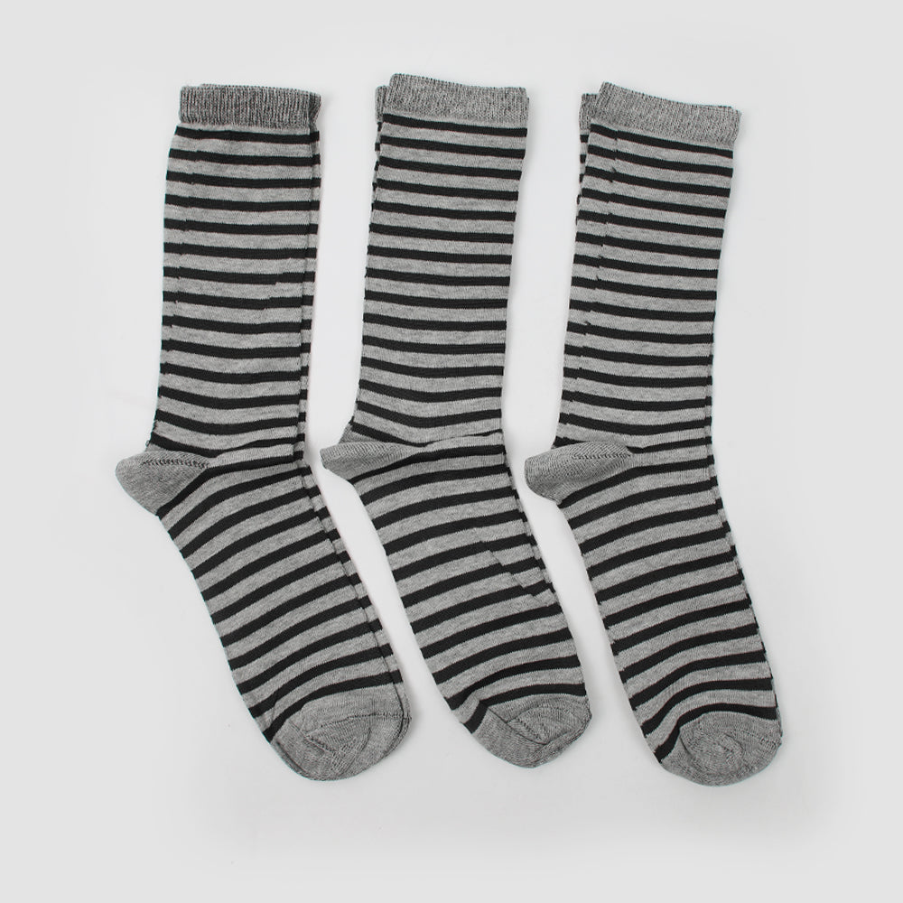 Men’s Colorful Socks 3Pcs - Grey, Men's Socks, Chase Value, Chase Value
