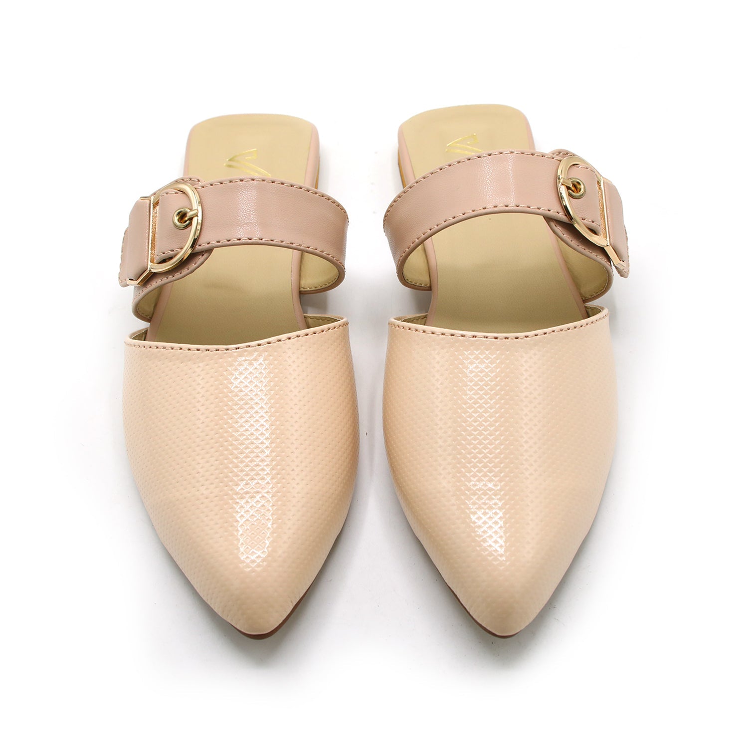 Women's Backless Pump - Peach, Women Backless Pumps, Chase Value, Chase Value