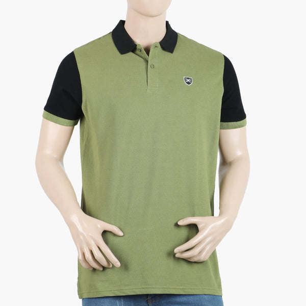 Eminent Men's Half Sleeves Polo  T-Shirt - Olive Green