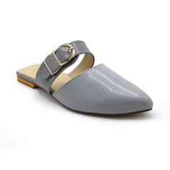 Women's Backless Pump - Grey