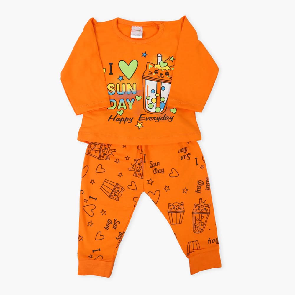 Newborn Girls Suit - Orange, Newborn Girls Sets & Suits, Chase Value, Chase Value