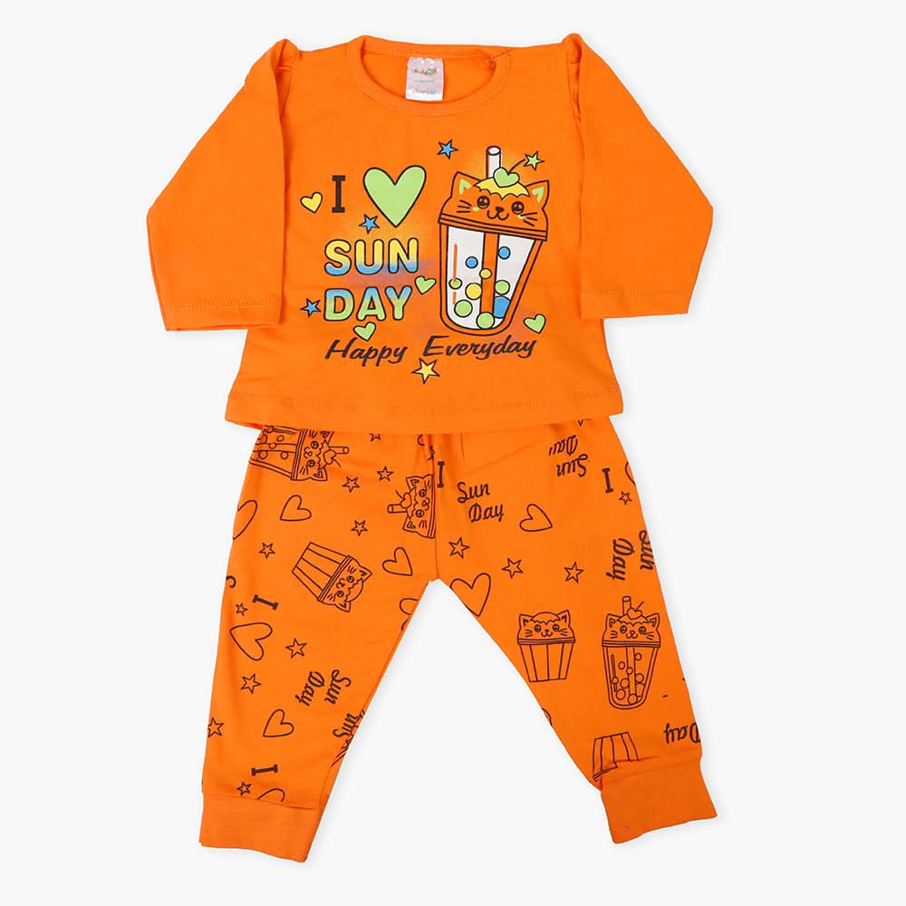 Newborn Girls Suit - Orange, Newborn Girls Sets & Suits, Chase Value, Chase Value