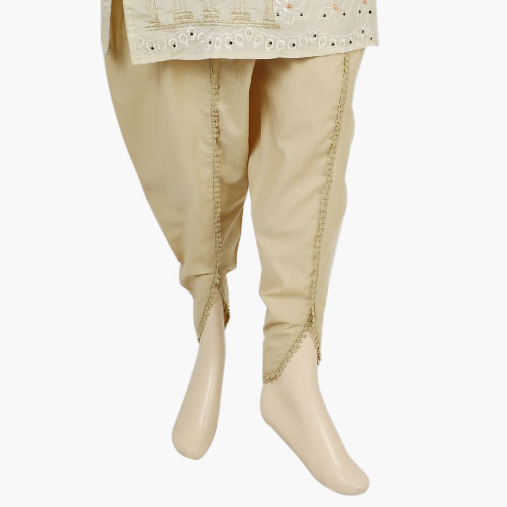 Women's Cotton Shalwar - Skin, Women Pants & Tights, Chase Value, Chase Value