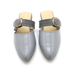 Women's Backless Pump - Grey