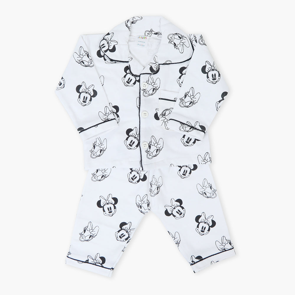 Newborn Girls Night Suit - White, Newborn Girls Sets & Suits, Chase Value, Chase Value