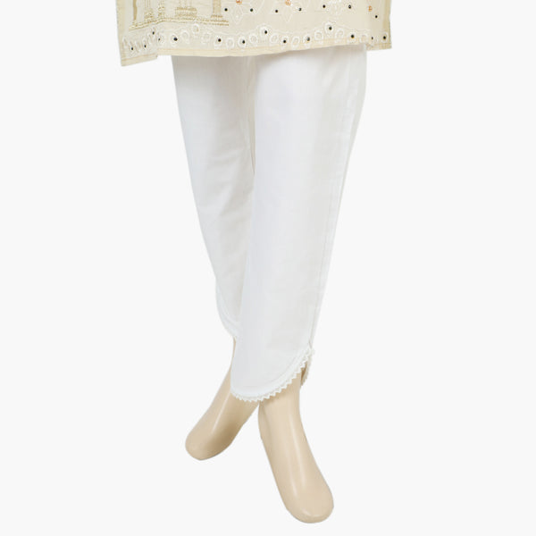 Women's Woven Trouser - White