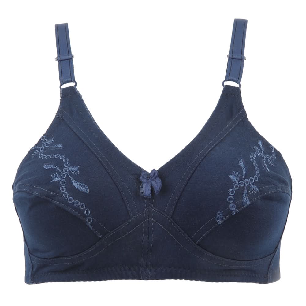 Women's Cotton Bra - Navy Blue, Women Bras, Chase Value, Chase Value
