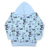Girls Full Sleeves Hoodie T-Shirt - Blue, Girls Hoodies & Sweat Shirts, Chase Value, Chase Value