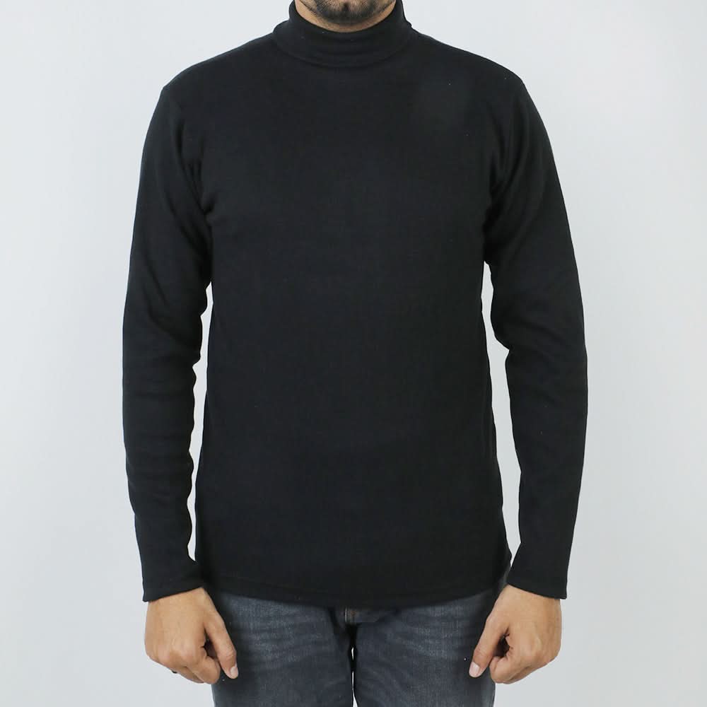 Men's High Neck - Black, Men's Sweater & Sweat Shirts, Chase Value, Chase Value