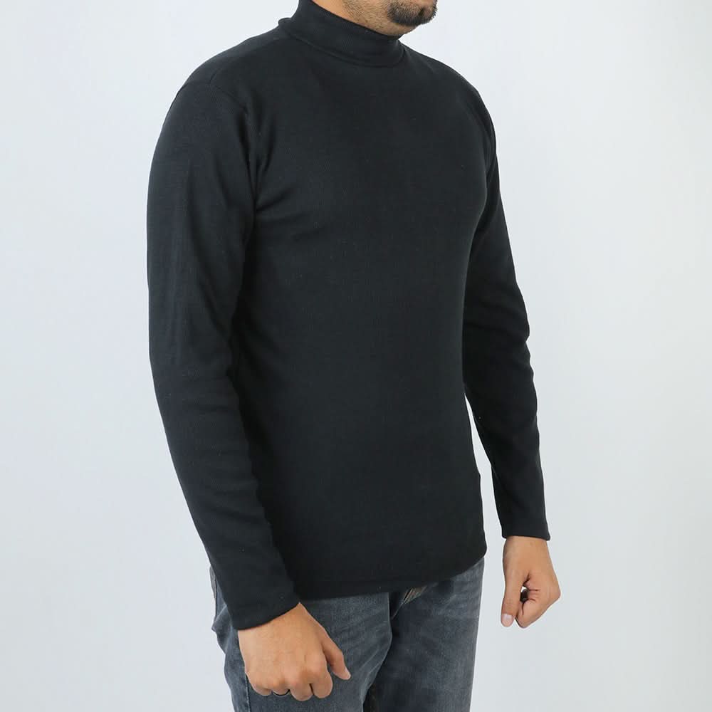 Men's High Neck - Black, Men's Sweater & Sweat Shirts, Chase Value, Chase Value