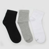 Men's Long Ankle Socks 3Pcs - Multi Color, Men's Socks, Chase Value, Chase Value