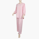 Women's Western 2 Pcs Suit - Pink, Women Night Suit, Chase Value, Chase Value