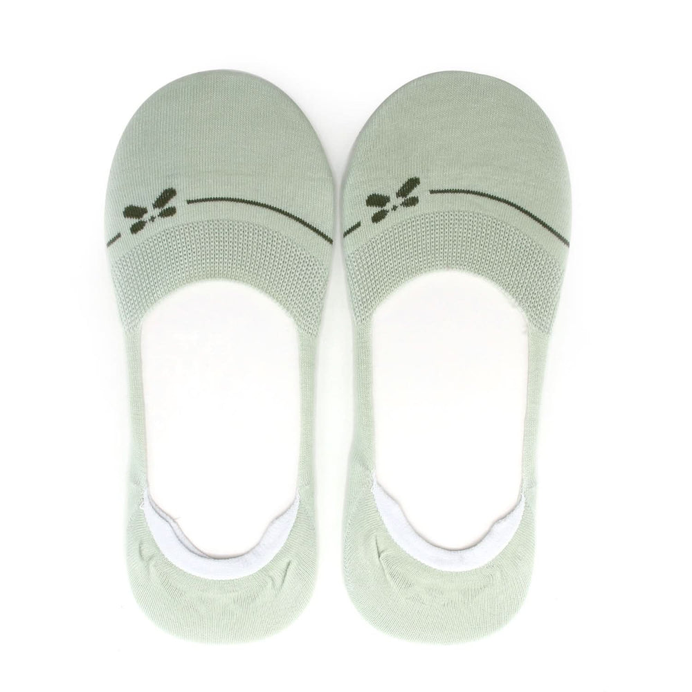 Women's 2Pc Loafer Socks - Green, Women Socks Stocking & Gloves, Chase Value, Chase Value