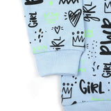 Girls Full Sleeves Hoodie T-Shirt - Blue, Girls Hoodies & Sweat Shirts, Chase Value, Chase Value