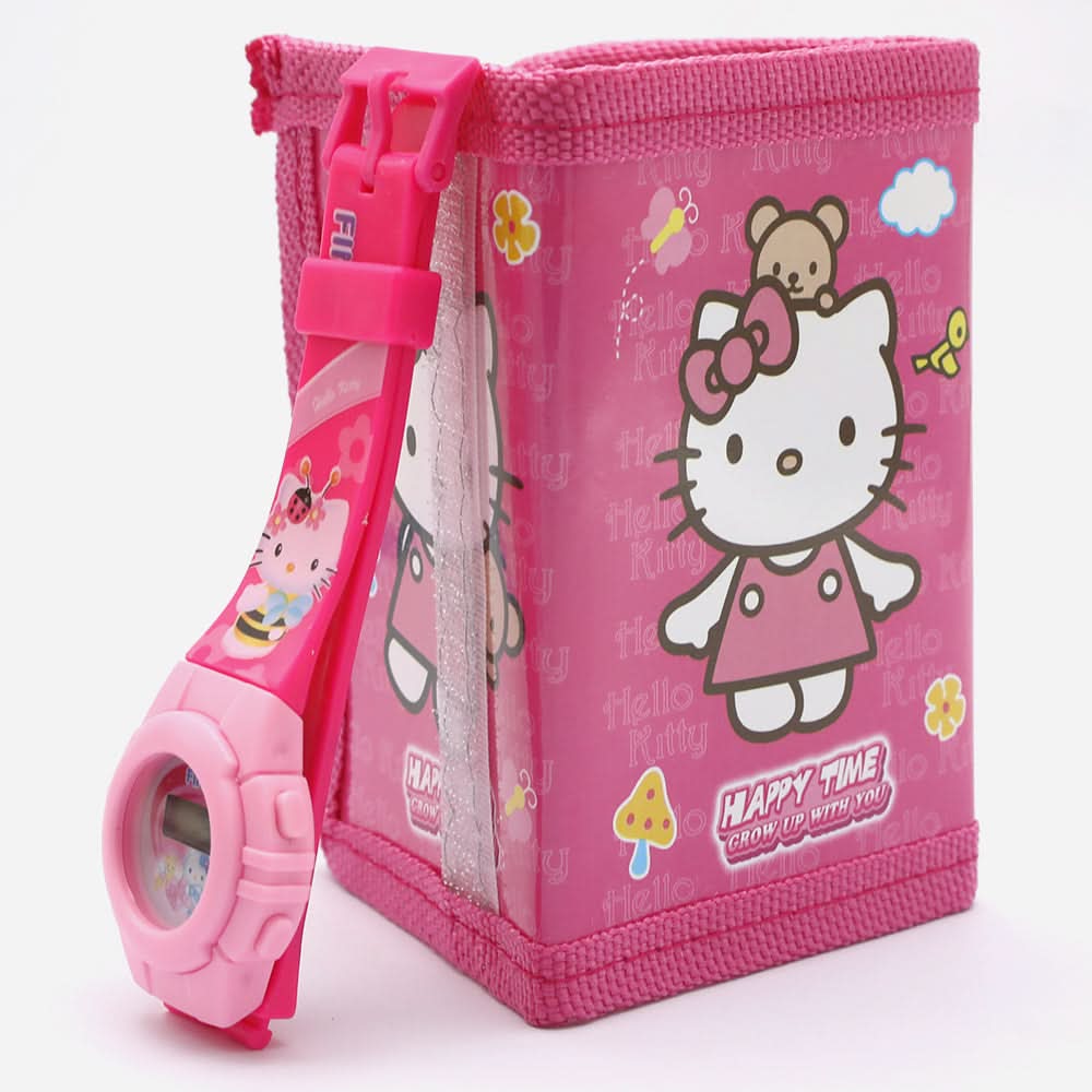 Kids Watch With Wallet - Pink, Boys Watches, Chase Value, Chase Value