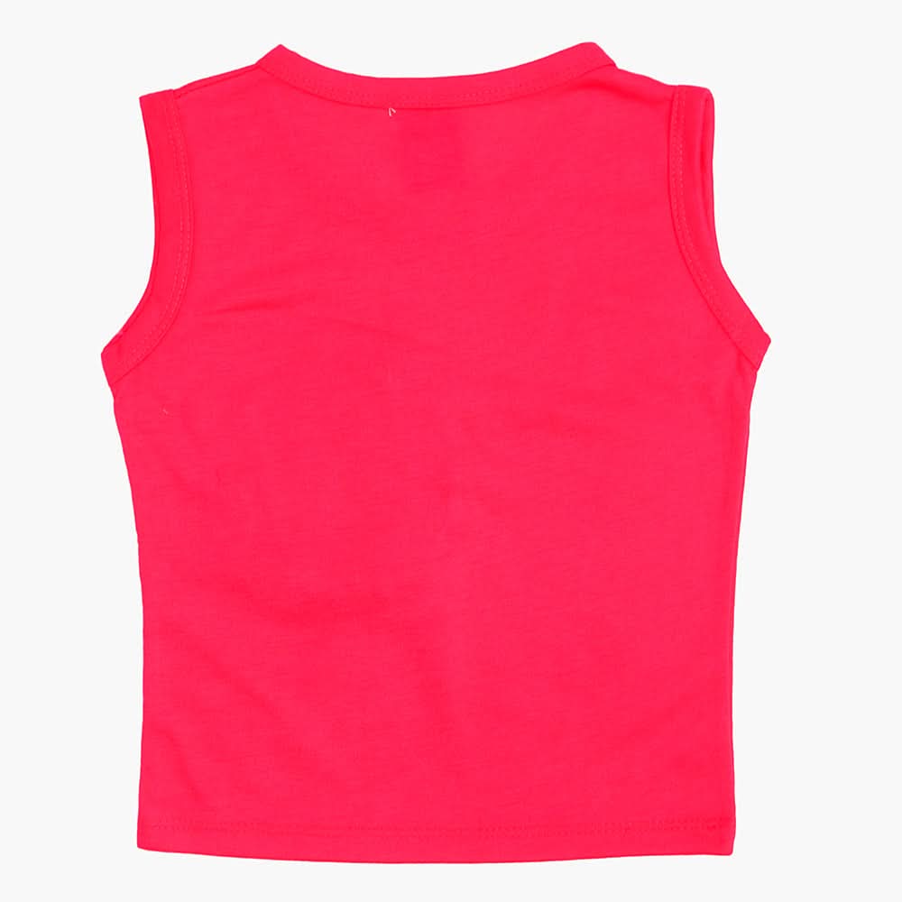 Girls Sando T-Shirt - Dark Pink, Girls T-Shirts, Chase Value, Chase Value