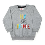 Girls Full Sleeves Sweat Shirt - Grey, Girls Hoodies & Sweat Shirts, Chase Value, Chase Value