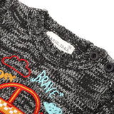 Newborn Girls Full Sleeves Sweater - Dark Grey, Newborn Girls Winterwear, Chase Value, Chase Value