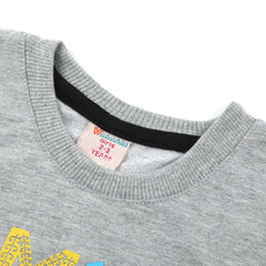 Girls Full Sleeves Sweat Shirt - Grey