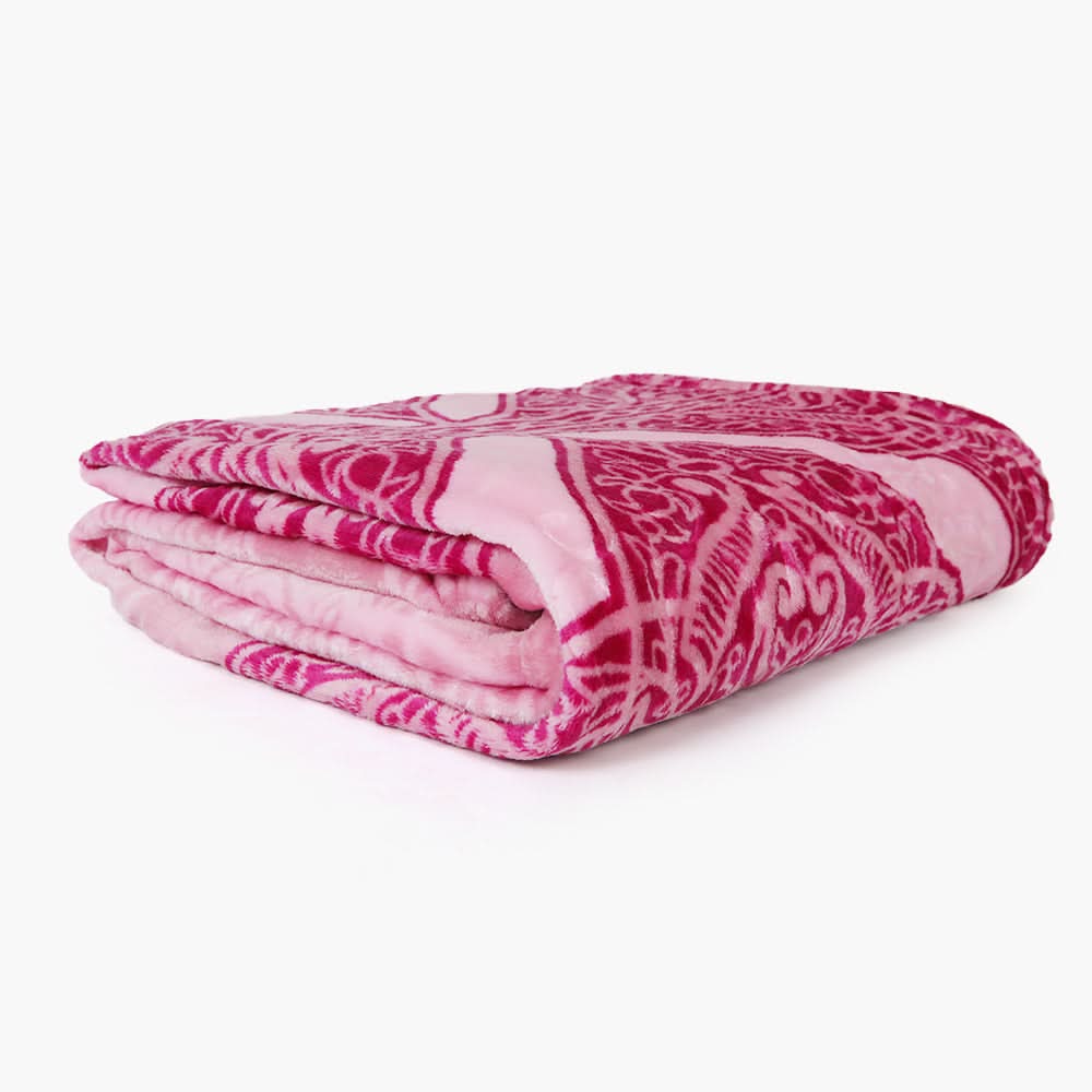 Double Bed Embossed Flannel Blanket - Multi, Blanket, Chase Value, Chase Value