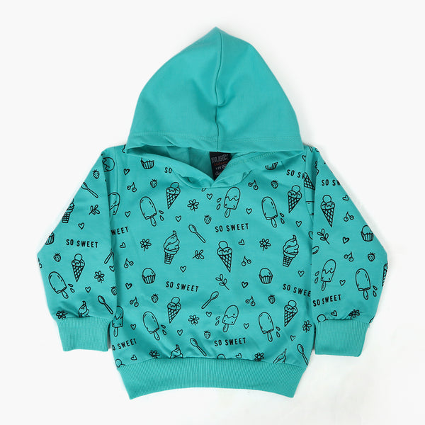 Girls Hoodie T-Shirt - Sea Green, Girls Hoodies & Sweat Shirts, Chase Value, Chase Value