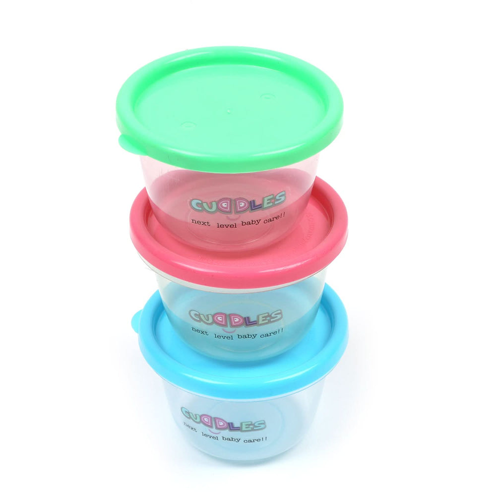 Safe Storage Cups Small Pack Of 3 - Multi Color, Storage Boxes, Chase Value, Chase Value