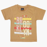 Boys Half Sleeves T-Shirt - Light Brown, Boys T-Shirts, Chase Value, Chase Value